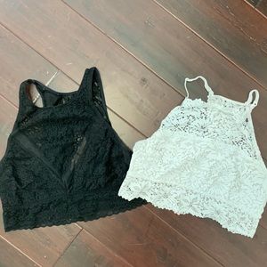 AERIE high neck bralettes
